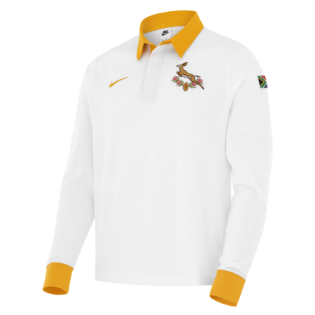 2025 NIKE SPRINGBOKS 30TH ANNIVERSARY LONG SLEEVE WHITE JERSEY-MEN'S
